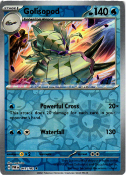 NM Pokemon Paradox Rift Golisopod Reverse Holo 049 - Image 1
