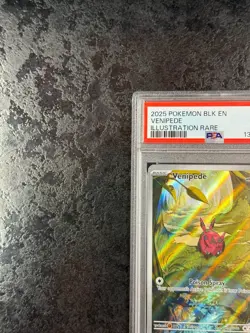 2025 POKEMON BLACK BOLT EN VENIPEDE ILLUSTRATION RARE #132 MINT ?? PSA 9 - Image 3