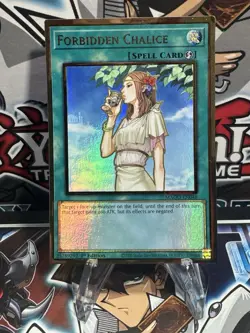 Yu-Gi-Oh! Forbidden Chalice MAGO-EN048 Premium Gold Rare 1st Ed NM - Image 1