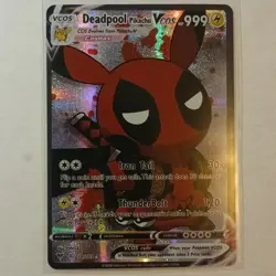 Deadpool Pikachu Pokemon Fan Art Custom Card - Image 1
