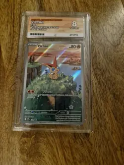 Pokemon Graded Card Victini SVP 208 Promo ACE 8 Slab Promo - Image 1