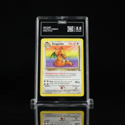 1999 Pokemon Fossil Set Unlimited Card WOTC #19/62 Dragonite TAG 5.5 W2515217 - Image 1