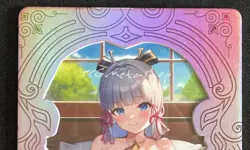 🔥 Ayaka Genshin Impact Meika 1 shot 2 Goddess Story Anime Waifu Card SW-13 🔥 - Image 1