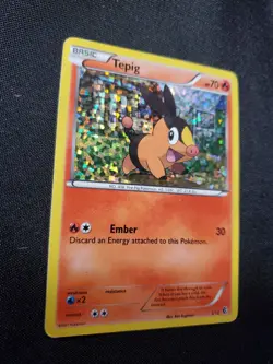 Tepig 3/12 McDonald’s 2011 Collection Holo LP Pokemon TCG Card See Pics - Image 2