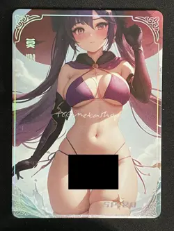🔥 Mona Genshin Impact Meika 1 shot 2 Goddess Story Anime Waifu Card SP-28 🔥 - Image 2