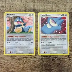 Munchlax Baby Evolution Pokemon Cards Lot of 2 - Image 1
