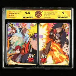 CCG 9 KAYOU Official Naruto 20th anniversary Card NR-PR-043&044 Uzumaki Naruto - Image 1