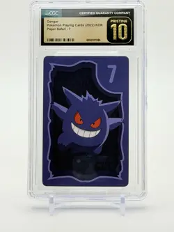 Gengar Paper Safari Korean Playing Card Game CGC 10 Pristine - Image 1