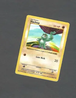 Machop Base Set 52/102 Shadowless Rare Won’t age Pokemon Card - Image 1