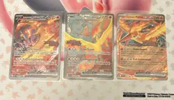 Team Rockets Moltres UPC Promo Cards All 3 New Pokemon - Image 1