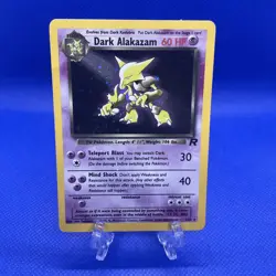 Dark Alakazam 1/82 Pokemon Team Rocket Holo Rare Card - MP Read** - Image 1
