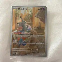 Pokemon Mimikyu TCG Paldean Fates SVP075 Holo Promo Card - unopened - Image 1