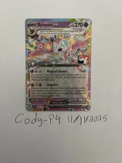 Sylveon ex 086/191 Play! Pokemon Stamped Card - Prize Pack Series - Image 1