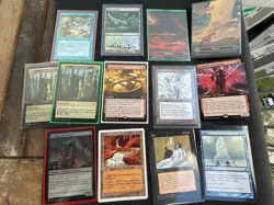 Autograph Signed Magic MTG Mixed Card Lot Glacial Chasm Foils Breeding Pool - Image 1