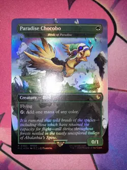 Paradise Chocobo 483 Promo Borderless Foil Final Fantasy Box Exclusive MTG NM EN - Image 2
