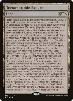 Terramorphic expanse x1 - full text - FOIL -secret lair mtg magic - Image 1
