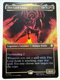 Fire Lord Azula (0334) (Borderless) [Avatar: The Last Airbender] Foil Near Mint - Image 1