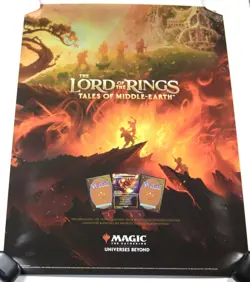 (New Foil) Lord of the Rings: Tales of Middle Earth Promo Poster (MTG) 18x24 - Image 1