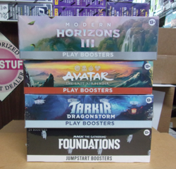 MTG AVATAR PLAY + MODERN 3 PLAY + TARKIR PLAY + FOUNDATIONS JUMPSTART BOX LOT - Image 1