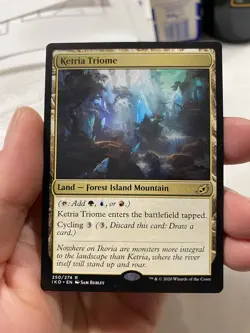 MTG Ikoria Lair of Behemoths #250 Ketria Triome NM - Image 1