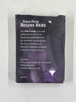 Magic the Gathering Welcome Deck 2017 Black Mage Deck Unused - Image 2