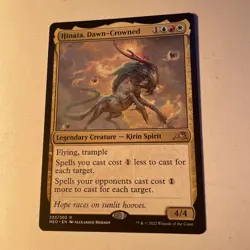 MTG Kamigawa Neon Dynasty R Hinata Dawn-Crowned #222 - Image 1