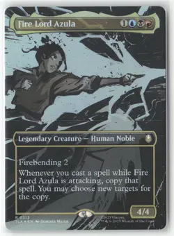 Fire Lord Azula (0313) (Borderless) Foil R Avatar: The Last Airbender 313 NM - Image 1