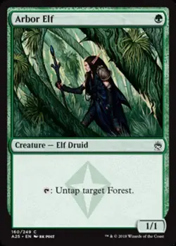 1x Arbor Elf - Foil NM-Mint, English Masters 25 MTG Magic - Image 1