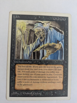 Lich Unlimited MTG heavily played free shipping with tracking - Image 1