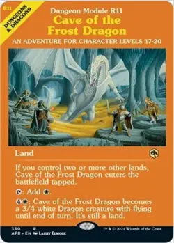 Cave of the Frost Dragon (Foil, Showcase, #350, NM) Adventures Forgotten Realms - Image 1
