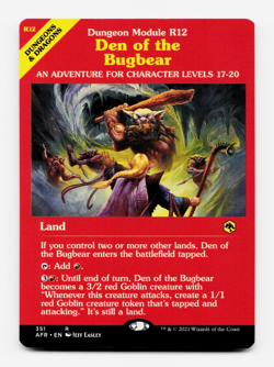 Den of the Bugbear (Dungeon Module) - [Adventures in the Forgotten Realms] MTG - Image 1