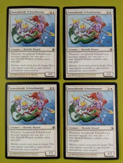 Stonybrook Schoolmaster x4 Shadowmoor 4x Playset Magic the Gathering MTG - Image 1