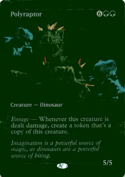 MTG Polyraptor (Rainbow Foil) Foil NM Secret Lair Drop Series Magic 2194 - Image 1