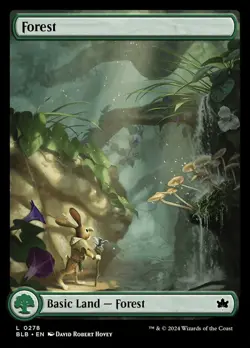 x4 Forest (0278) L MTG Bloomburrow M/NM, English - Image 1