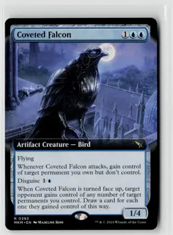 MTG Murders At Karlov Manor Coveted Falcon (Extended Art) x1 NM Rare - Image 1
