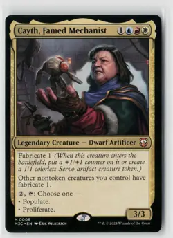 MTG Commander Modern Horizons 3 Cayth, Famed Mechanist x1 NM Mythic - Image 1