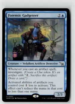 MTG Murders At Karlov Manor Forensic Gadgeteer x1 NM Rare - Image 1