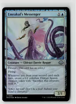 MTG Modern Horizons 3 Emrakul's Messenger Foil x1 NM Uncommon - Image 1