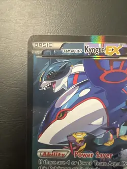 2015 POKEMON XY DOUBLE CRISIS #6 FULL ART/TEAM AQUA'S KYOGRE EX E - Image 2