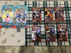 Pokemon TCG Destined Rivals Booster Packs Lot of 6 SEALED/ 2 Journey Together - Image 1