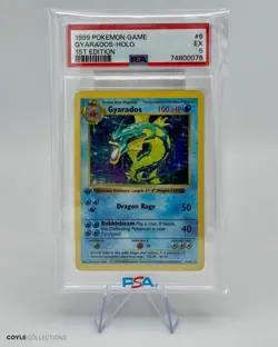 1999 1st Edition Pokemon Base Set Shadowless Gyarados 6/102 PSA 5 - Image 5