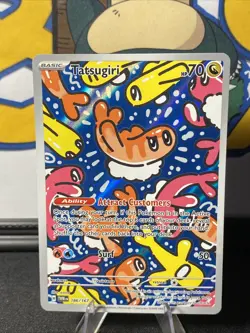 Pokemon TCG Tatsugiri 186/167 Sv06: Twilight Masquerade Illustration Rare Holo - Image 3