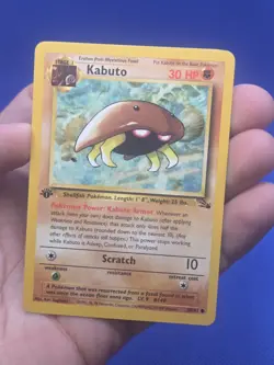 Vintage WOTC Pokemon Fossil 1st Edition Kabuto 50/62 Regular Common LP -2 - Image 2