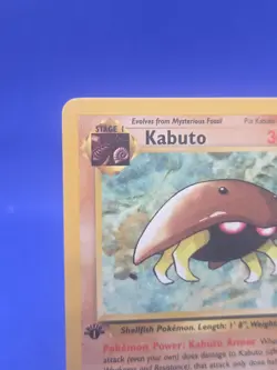 Vintage WOTC Pokemon Fossil 1st Edition Kabuto 50/62 Regular Common LP -2 - Image 3