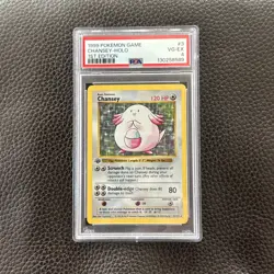 1999 POKEMON BASE SET 1ST EDITION #3 CHANSEY-HOLO PSA 4 - Image 1