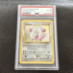 1999 POKEMON BASE SET 1ST EDITION #3 CHANSEY-HOLO PSA 4 - Image 3