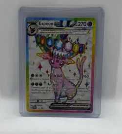 Pokemon Prismatic Evolutions Figure Collection Black Star Promo ESPEON EX MINT - Image 1