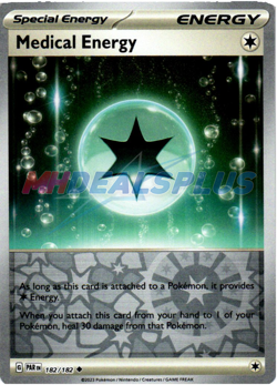 NM Pokemon Paradox Rift Medical Energy Reverse Holo 182 - Image 1