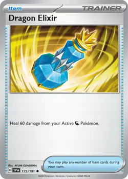 Pokemon Dragon Elixir - 172/191 - Uncommon - Reverse Holo NM-Mint Surging Sparks - Image 1
