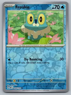 Froakie Reverse Holo - 056/197 - Obsidian Flames Pokemon 2023 NM - Image 1